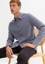 Chemise manches longues en velours côtelé fin, bpc selection