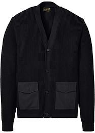 Gilet en maille avec poches tissées, bpc selection