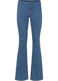 Jean Bootcut taille basse rayé, RAINBOW