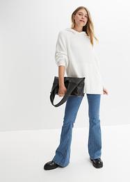 Jean Bootcut taille basse rayé, RAINBOW