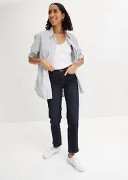 Jean droit slim, taille mi-haute, extensible, bonprix