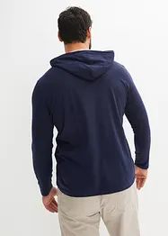 T-shirt manches longues à capuche en coton, bonprix