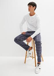 Lot de 2 T-shirts col Henley manches longues, bpc bonprix collection