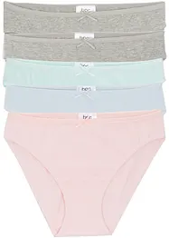 Lot de 5 slips fille, bonprix