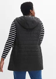 Long gilet matelassé sans manches, ultra-léger avec poche de rangement, bonprix