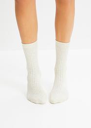 Lot de 4 paires de chaussettes thermo avec intérieur éponge et effet côtelé, bpc bonprix collection