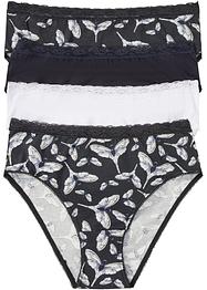 Lot de 4 maxi slips avec coton, bpc bonprix collection