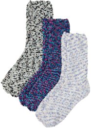 Lot de 3 paires de chaussettes douillettes avec fil fantaisie, bpc bonprix collection