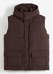 Veste sans manches matelassée avec capuche amovible en polyester recyclé, bpc bonprix collection