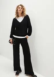 Pull oversize avec décolleté en V plongeant, bonprix