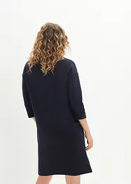 Robe sweat à col ample, bonprix