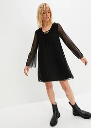 Robe courte en mesh, bonprix