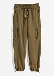 Pantalon sweat cargo avec laçage, RAINBOW