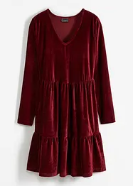 Robe en velours côtelé à manches longues, bonprix