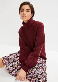 Pull en grosse maille avec motif torsadé, bonprix