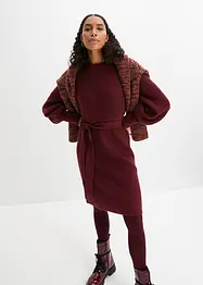 Robe en maille à manches ballon, bonprix