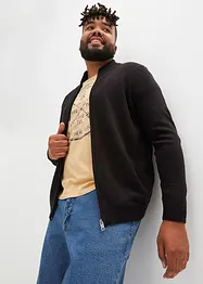 Gilet zippé en fine maille, bonprix