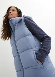 Veste longue fonctionnelle sans manches matelassée avec technologie thermo-isolante, bonprix