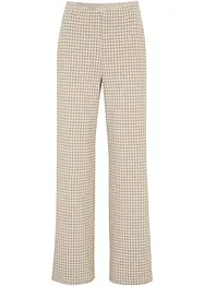 Pantalon extensible à motif pied-de-poule, Wide leg, bonprix