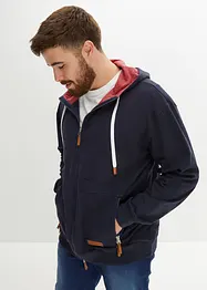 Sweat zippé à capuche, Loose Fit, bonprix