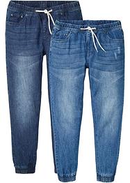 Lot de 2 jeans taille extensible Regular Fit, Straight, RAINBOW