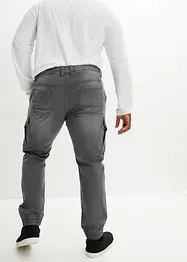 Jean sweat Regular Fit avec poches cargo, Straight, bonprix