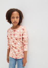 Lot de 3 T-shirts manches longues fille, bpc bonprix collection