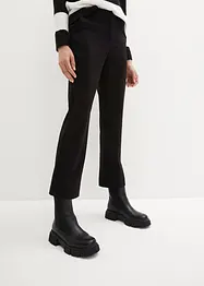 Pantalon droit 7/8 à taille haute élastiquée, bpc bonprix collection