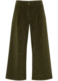 Jupe-culotte en velours côtelé stretch avec taille haute confortable, longueur 7/8, bpc bonprix collection