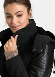 Parka longue à empiècement contrastant, bonprix