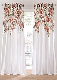 Lot de 2 panneaux microfibre avec imprimé floral, bpc living bonprix collection