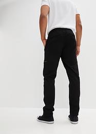 Pantalon taille extensible Regular Fit avec zips, Tapered, RAINBOW