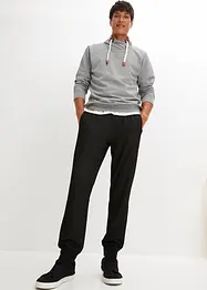 Sweat à col châle et détails enduits, bonprix