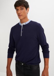 T-shirt manches longues col Henley, bpc selection