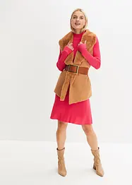 Gilet sans manches en tissu peluche, bonprix