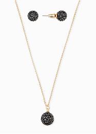 Collier et boucles d'oreilles avec zirconium, bpc bonprix collection