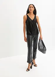 Top à sequins, bonprix