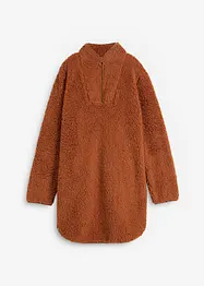 Robe en maille peluche avec col camionneur, bonprix