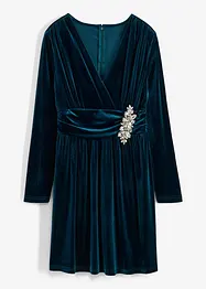 Robe en velours avec strass, bonprix