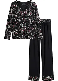 Pyjama avec patte de boutonnage, bonprix