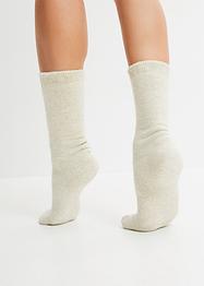 Lot de 4 paires de chaussettes thermo avec intérieur éponge, bpc bonprix collection