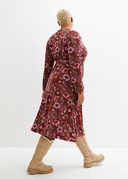 Robe en jersey avec décolleté en V et lien à nouer, bpc bonprix collection