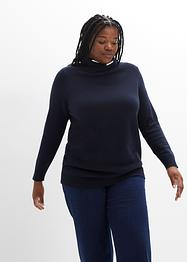 Pull à col châle avec polyester recyclé, John Baner JEANSWEAR