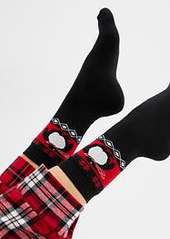 Lot de 3 paires de chaussettes thermo avec intérieur éponge doux et nœud en satin, bpc bonprix collection