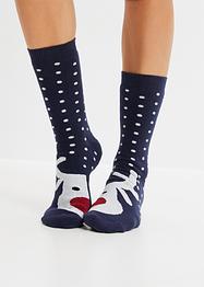 Lot de 3 paires de chaussettes thermo avec intérieur éponge doux et carte cadeau, bpc bonprix collection