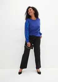 Pull avec manches à sequins, bonprix