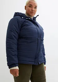 Veste matelassée raccourcie avec capuche et taille réglable, bonprix