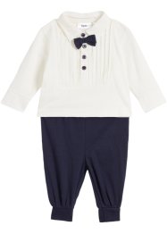 T-shirt manches longues et pantalon bébé en coton (Ens. 2 pces.), bpc bonprix collection