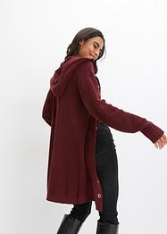 Gilet long en maille à capuche, BODYFLIRT boutique