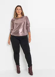 T-shirt à sequins, bonprix